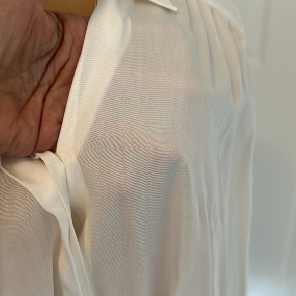Anthropologie Maeve Tuesday White Tie Front Blouse - Picture 7 of 10
